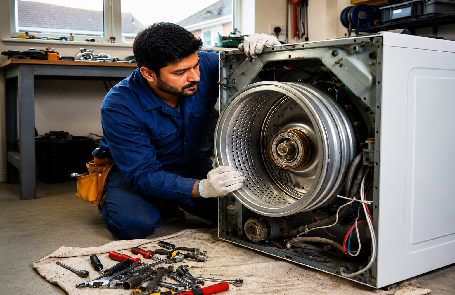Washing Machine Drum and Bearings Repair